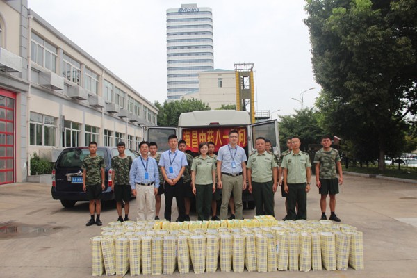 南京海昌中药集团有限公司慰问高新区消防大队